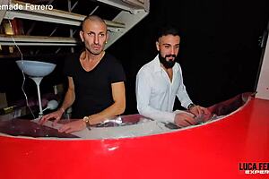 We Meet Two Hot Girls In Swinger Club For Anal DP Party