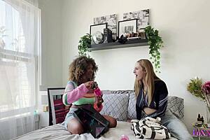 angel young's hot 69 with mature milf licks big clits and puffy pussy lips deep?