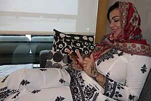 big ass arab stepmom sneaks dirty taboo sex with stepson hiding her slutty muslim secret