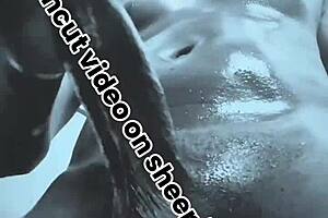 sneak peek horny black white masterbation saga closeup oiled