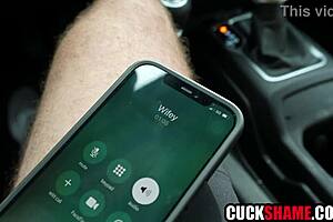 Cuckold husband spies wife's cheating affair then joins her with lover