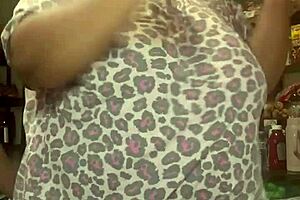 i pound her big natural tits while she moans in kitchen sex frenzy pt5