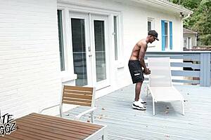 bubble booty latina krystal stretches then gets bbc drilled deep in juicy pussy creampie