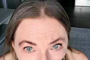 Mature Beauty's Seductive Striptease Bedroom Training