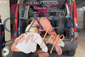 Milf Teacher Fists Prolapses Anal Enema Pisses While Pegging Student!