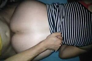 creampie side doggy dripping solo after latin milf wife homemade pounding