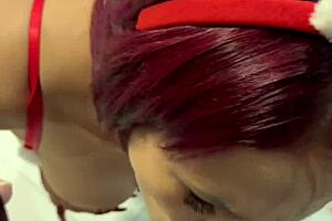 Madura Prepago Fucks Young Godson at Christmas Dinner!