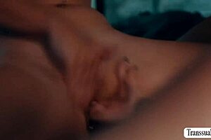 shemale stepmom seduces horny stepteen into fingering oral pussy play threesome