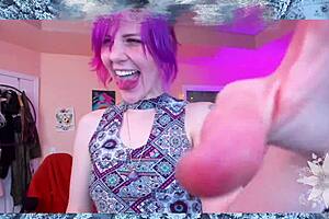 cute big ass milf nympho girlfriend masturbates horny pussy fingering lick toys vibrator camshow preview