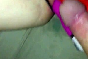 Amateur girlfriend rams three huge dildos into her squirting pussy close-up.