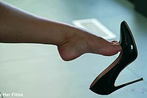 man this dude aint scared of my teasing feet or heels huh