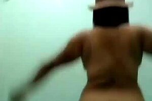 why does this filipina asian milf whore bounce slow motion tits in teasing jump jacks?