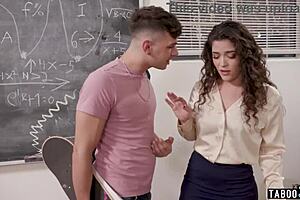 naughty teacher victoria voxxx teaches student anal with blowjob and pussy lick