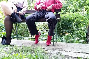 Mother-in-law begs cum all over my nylon stockings fetish?