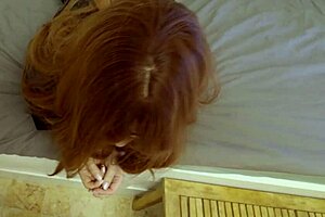 stepmom gulps fresh cum load straight down her hungry throat