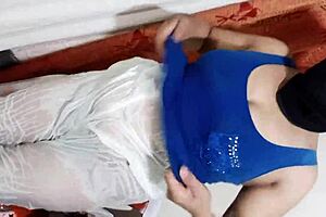 Desi big ass chubby housewife boobs n long nipples soak wet clothes in trance