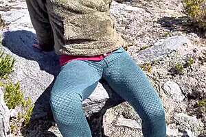 Chilean Amateur Milf Fucked Doggystyle on Hilltop