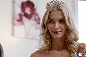 Wow, strapping it on for my super hot 19yo stepniece's birthday with pussy licks and face sitting fun!