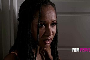 Oops I got caught grinding stepsons big white dick