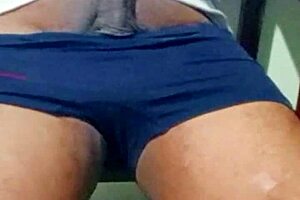 granny models lingerie ass then deepthroats my cock to orgasm