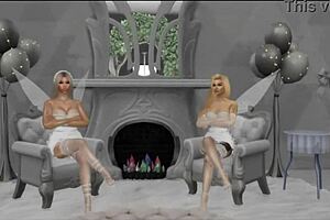 nicki chyna heavenly ebony big tits threesome blast 😍🍑