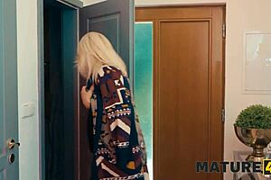 mature hungarian maid, you'll clean my cock as my submissive slut now