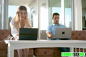 whoa wife walks in on husband banging her stepsis hardcore