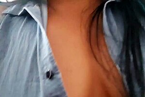 homemade latina exhibitionist flashes huge natural tits everywhere