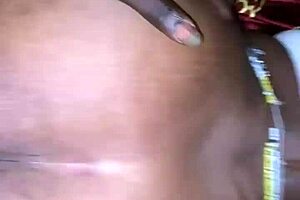 Chubby Ebony Stepmom's Fat Ass Squirts on Black Monster Cock!