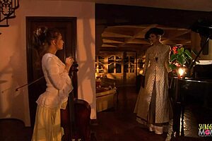 Sexy Lingerie Milf Enjoys Outdoor Garden Sex and Doggystyle Fun