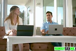 whoa wife walks in on husband banging her stepsis hardcore