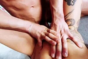 blonde natural babe with big tits rides muscular bodybuilder's monster cock pov then cums in wet pussy