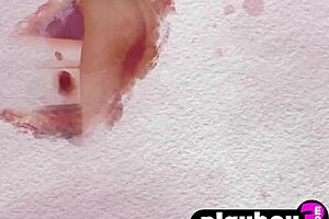 WOW! Sexy Big Ass Milf Poses Naked in Lingerie Exposing Bubble Butt Perfection!