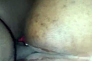 Chubby Ebony Stepmom's Fat Ass Squirts on Black Monster Cock!