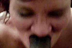 granny v's lips stretch around that monster black cock... ready for more?