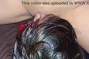 newlywed bride's close-up missionary pounding by husband