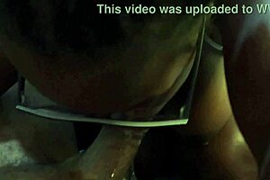 mastermeat1's ebony cumslut whore gulps that sloppy deepthroat load 😈💦🍆