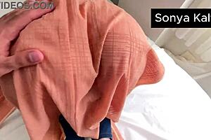 my arab stepmom takes it hard from behind