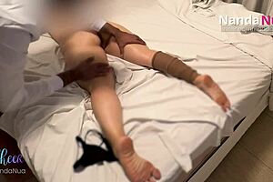 real masseur fucked me hard during erotic massage and blasted huge facial cumshot