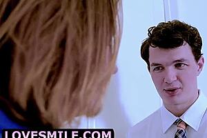 busted wifey doggy with trainer double penetration creampie shower