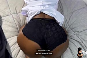 big ass ebony doctor spreads cheeks for patient cock creampie doggystyle in hospital bed