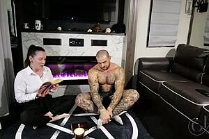 that christian couple showed up all holy to convert me but i turned the tables and cucked them rough with their milf wife bent over moaning in orgasm