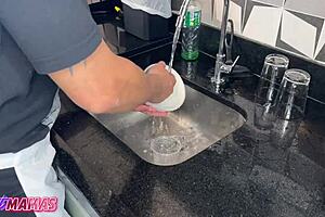 How does this milf handle double anal and cock in her juicy holes?