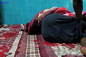 desi wife spreads closeup pussy for dirty husband chudai in bedroom ass shaking hard