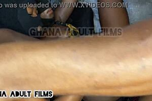 Step mom and petite daughter take huge black cock missionary in wild interracial pussy stretch