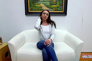 Skinny Brunette Mercedez Sloppy Deepthroats Then Passionate Rimjobs Dildo Play