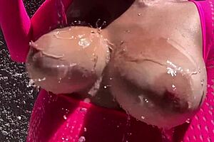 artemisia love so horny water playing big boobs outdoors 💦😈