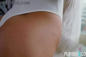 Sexy Petite Blonde Milfs Kate Jones Hailey Afton Strip Tease Softcore