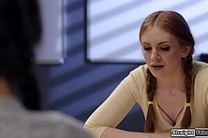 petite students lick teacher's pussy to win her over taboo