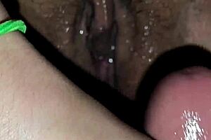 arab milf n husband enjoy hot shaved pussy missionary creampie sex